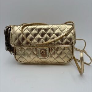 Vintage 70’s Gold Quilted Shoulder Bag